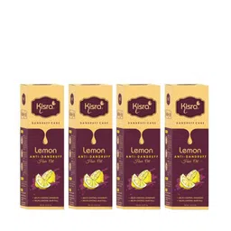 KISRA Set Of 4 Lemon Anti-Dandruff Hair Oil With Neem - 100ml Each-41