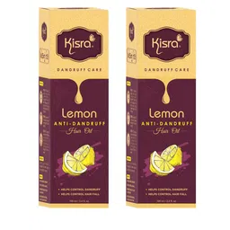 KISRA Set Of 2 Lemon Anti-Dandruff Hair Oil With Neem - 100ml Each-42