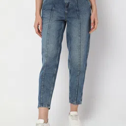 Vero Moda Women Straight Fit High-Rise Light Fade Stretchable Jeans-picture-16