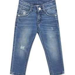 U.S. Polo Assn. Kids Boys Classic Slim Fit Mildly Distressed Light Fade Stretchable Jeans-picture-9