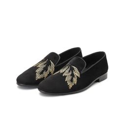 SHUTIQ Men LAYLA Ethnic Embroidered Velvet Mojaris-image-9