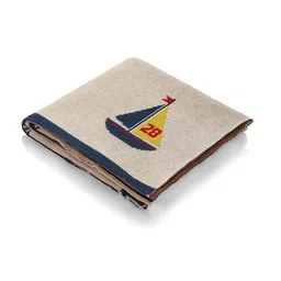 Pluchi Kids Grey & Red Mickey on Sail Boat AC Room 350 GSM Single Bed Blanket-image-8
