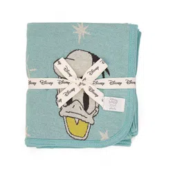 Pluchi Kids Blue & Yellow Printed AC Room 350 GSM Cotton Single Bed Blanket-image-49