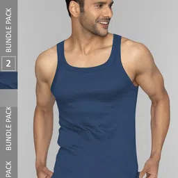 XYXX Men Solid Pack of 2 Pace Combed Cotton For Square Neck Gym Vest-picture-25
