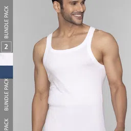 XYXX Men Solid Pack of 2 Pace Combed Cotton For Mens Square Neck Gym Vest-image-53