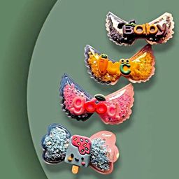 Proplady Women Set of 4 Embellished Bumpit Hair Pin-93