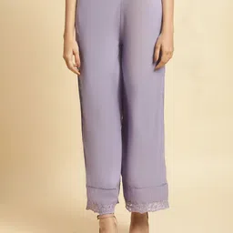 W Women Mid-Rise Parallel Trousers-image-26