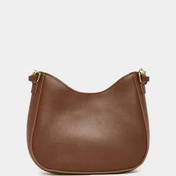 Styli Brown Bucket Shoulder Bag with Tasselled Detail-28