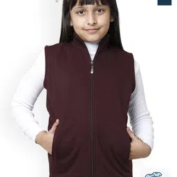 BAESD Girls Pack Of 2 Fleece Lightweight Open Front Jacket-image-15