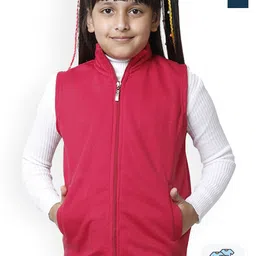 BAESD Pack Of 2 Girls Sleeveless Bomber Jacket-picture-29