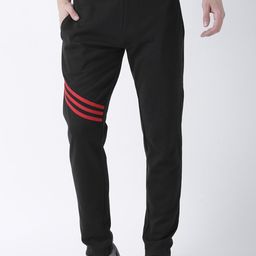 Club York Men Black Solid Slim-Fit Track Pants-image-56