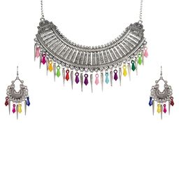 Oxidized Heaven Sterling Silver-Plated Jewellery Set-image-77