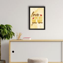 eCraftIndia Beige & Brown Quotes Printed Framed Wall Art-image-66