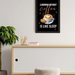 eCraftIndia Black, White & Yellow Motivational Quotes Printed Framed Wall Art-image-44