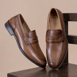 Red Tape Men Leather Slip-on Loafers Shoes-6