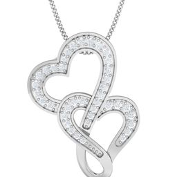KUBERBOX Dafna Heart 18KT White Gold Diamond-Studded Pendant-1.09gm-image-41
