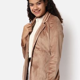 Campus Sutra Notched Lapel Collar Single Breasted Blazers-picture-38