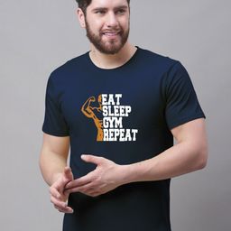 Friskers Typography Printed Round Neck Cotton T-shirt-image-58