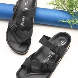 El Paso Men Comfort Sandals With Buckle-image-24
