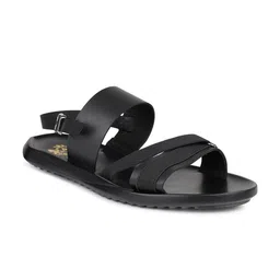 ATESBER by Inc.5 Men Black Leather Comfort Sandals-image-35