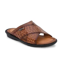 Hitz Men Textured Leather Comfort Sandals-picture-21