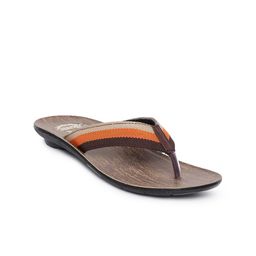 Paragon Men Striped Vertex Fabric Thong Flip Flops-39