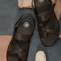 Roadster Men Brown Ethnic Comfort Sandals-picture-18