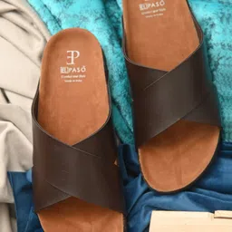 El Paso Men Brown Comfort Sandals-image-84
