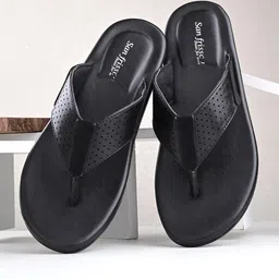 San Frissco Men Textured Open Toe Comfort Sandals-image-18
