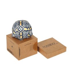 Tossido Men Blue & Yellow Printed Microfiber Pocket Square-image-85