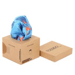Tossido Men Blue & Orange Printed Pure Microfibre Pocket Square-image-72