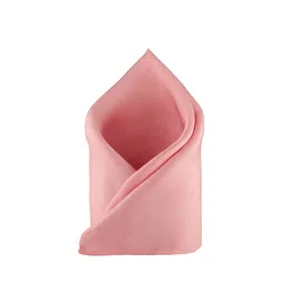 The Tie Hub Men Peach-Coloured Solid Pocket Squares-picture-14