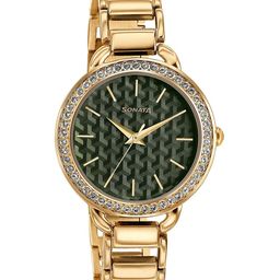 Sonata Women Embellished Dial & Stainless Steel Straps Analogue Watch 87052WM03-image-81