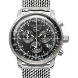 ZEPPELIN Men Textured Dial & Stainless Steel Straps Analogue Watch 7680M2-0