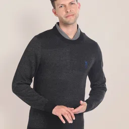 U.S. Polo Assn. Round Neck Pullover Sweater-image-70
