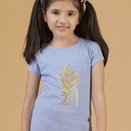 TALES & STORIES Girls Floral Printed Slim Fit T-shirt-picture-45