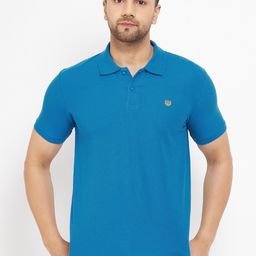 Duke Polo Collar Slim Fit Cotton T-shirt-image-46