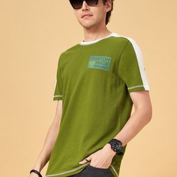 SF JEANS by Pantaloons Typography Printed Slim Fit Cotton T-shirt-image-77