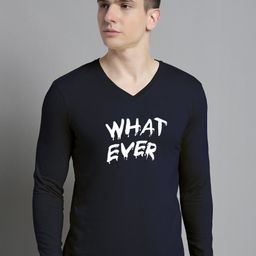 FBAR Typography Printed Slim Fit Cotton T-shirt-image-98