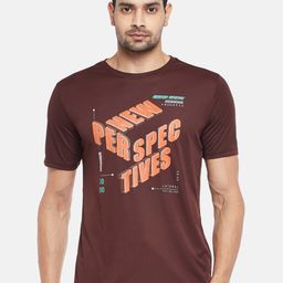 Ajile by Pantaloons Men Red & Orange Printed Slim Fit T-shirt-picture-13