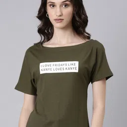 SHOWOFF Typography Printed Slim Fit Cotton T-shirt-image-20