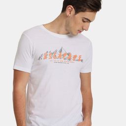 Flying Machine Men Typography Printed Slim Fit T-shirt-image-68
