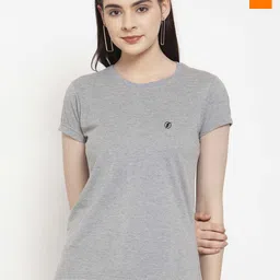Friskers Pack of 2 Round Neck Short Sleeves Slim Fit Cotton T-shirt-image-90