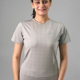 FLURR Round Neck Short Sleeves Moisture Wicking Slim Fit T-shirt-picture-14