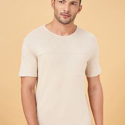7 Alt by Pantaloons Men Slim Fit Cotton T-shirt-image-73