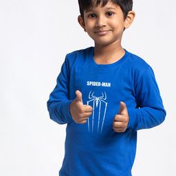 Friskers Boys Blue Printed Pockets Slim Fit T-shirt-image-68
