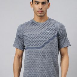 Alcis Men Heather Anti-Static Slim-Fit Round Neck Distance Running T-Shirt-picture-4
