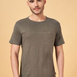 7 Alt by Pantaloons Round Neck Cotton Slim Fit T-shirt-image-95