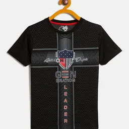 Duke Boys Typography Printed Slim Fit Cotton Casual T Shirt-image-43