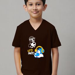 Friskers Boys Typography Printed Slim Fit Cotton Lycra T-shirt-image-11
